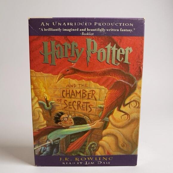Harry Potter The Chamber Of Secrets Unabridged - 6 Cassette Tapes - JK Rowling - Picture 1 of 5